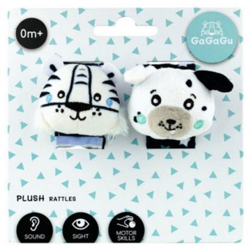 Tigris és kutyus csuklócsörgő 2db-os szett