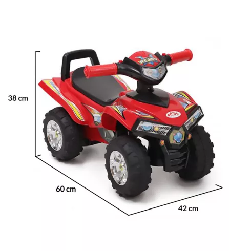 Moni ráülős quad ATV bébitaxi -piros