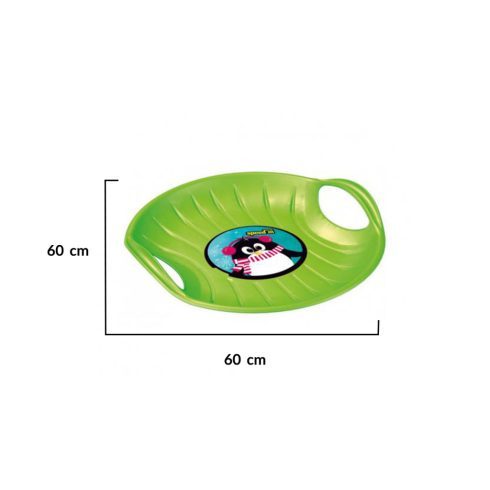 Moni Speed M hócsúszka kerek nagy 60x60cm - Zöld
