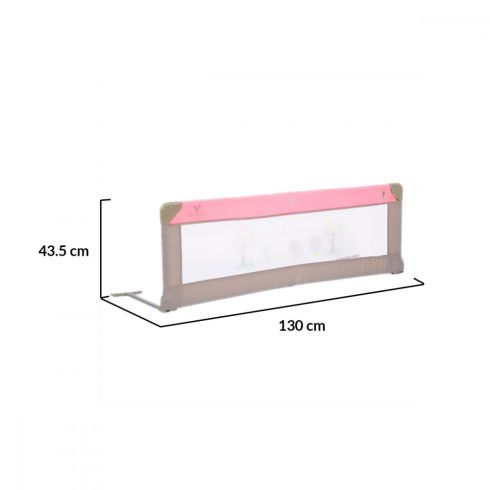 Cangaroo Bed rail leesésgátló 130x43,5 cm - rózsaszín