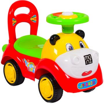 Moni SUPER CAR zenélős bébitaxi piros 18 hó+ 