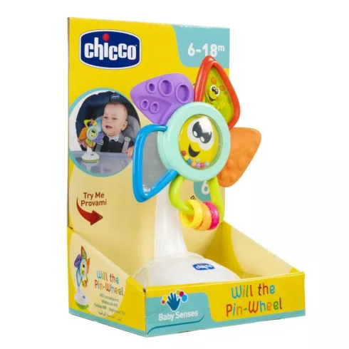 Chicco színes virág forgójáték tapadókoronggal 