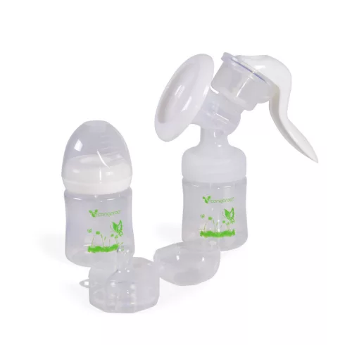 Cangaroo Delicate kézi mellszívó 2 cumisüveggel - fehér 