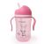 Cangaroo Cup Bunny szívószálas pohár 300 ml 6hó+ rózsaszín
