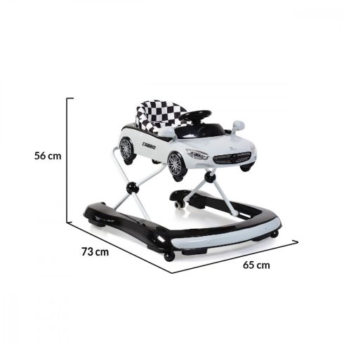 Moni Cabrio 2in1 bébikomp és járássegítő - szürke 