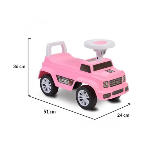 Moni Speed zenélős bébitaxi rózsaszín 18 hó+ 