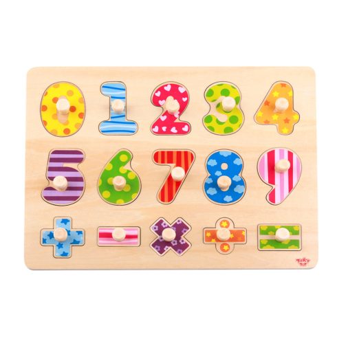 Tooky Toy Fa formaillesztős puzzle - Számok