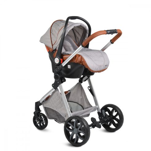 Moni Alma babakocsi + hordozó - Szürke 