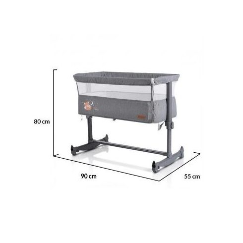 Cangaroo Always Together 2in1 Babaöböl és babaágy - szürke
