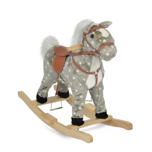Moni Spotty Hintaló 70 cm - pöttyös szürke