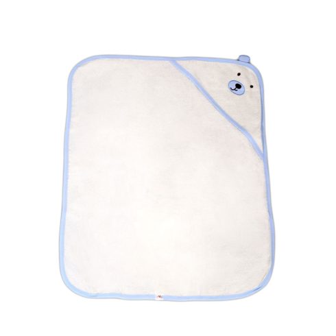 Cangaroo Baloo kapucnis törölköző 70x90 cm - kék maci
