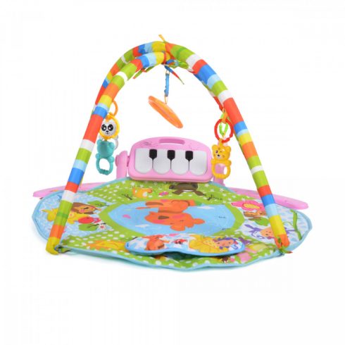 Moni BABY PIANO Játszószőnyeg zongorás - rózsaszín 