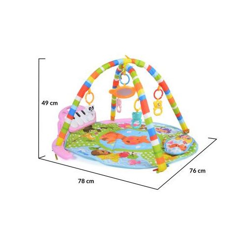 Moni BABY PIANO Játszószőnyeg zongorás - rózsaszín 