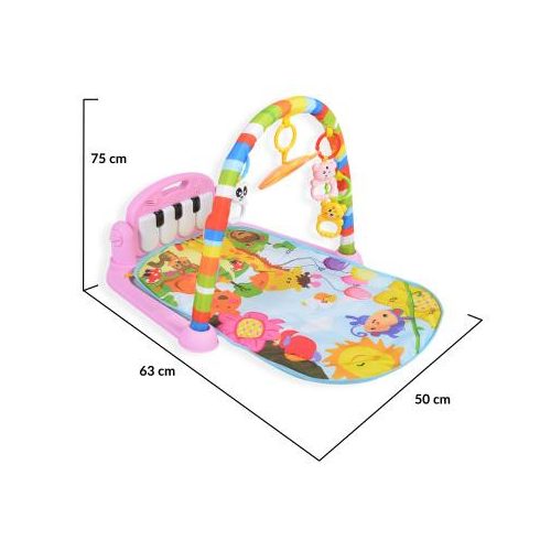 Moni FITNESS Játszószőnyeg - rózsaszín