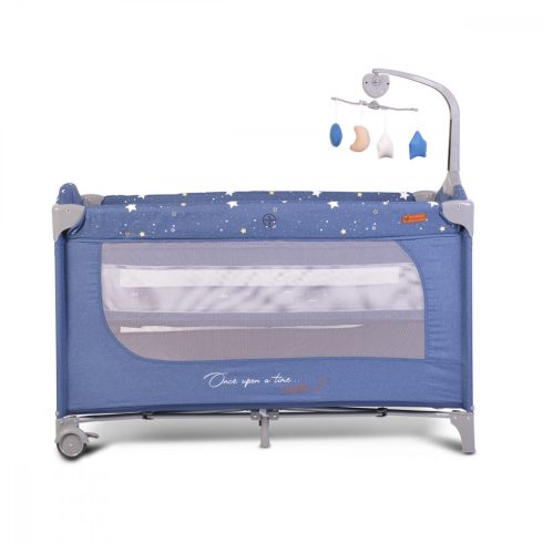 Cangaroo Once upon a time 2 multifunkciós utazóágy - farmerkék