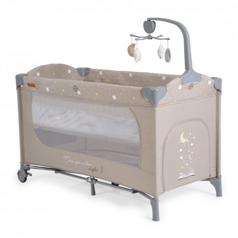 Cangaroo Once upon a time 3 multifunkciós utazóágy - bézs