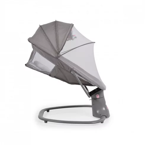 Cangaroo Axel 2 in1 elektromos hinta és pihenőszék - szürke/rózsaszín 