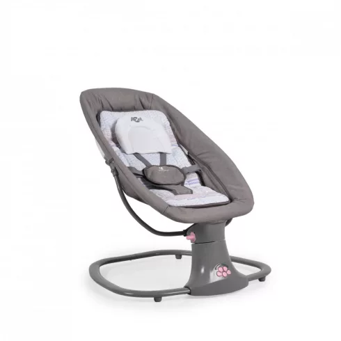 Cangaroo Axel 2 in1 elektromos hinta és pihenőszék - szürke/rózsaszín 