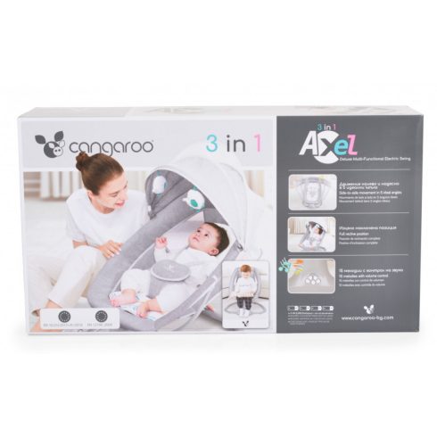 Cangaroo Axel 2 in1 elektromos hinta és pihenőszék - szürke