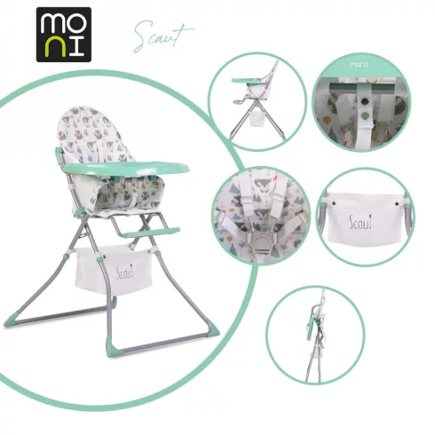 Moni Scaut fix etetőszék - Menta