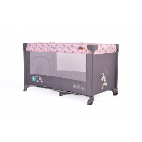 Cangaroo Africa 1 szintes utazóágy - rózsaszín