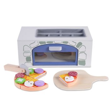 Moni Toys Fajáték fa pizzasütő 