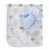 Cangaroo wellsoft takaró 90x75 cm plüss játékkal kék maci