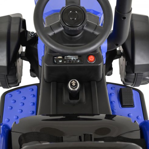 Moni Rancher elektromos traktor utánfutóval - Kék 