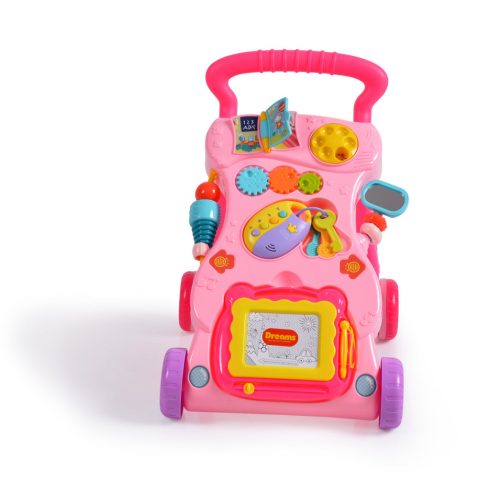 Moni Dreams járássegítő műanyag 2in1 - rózsaszín