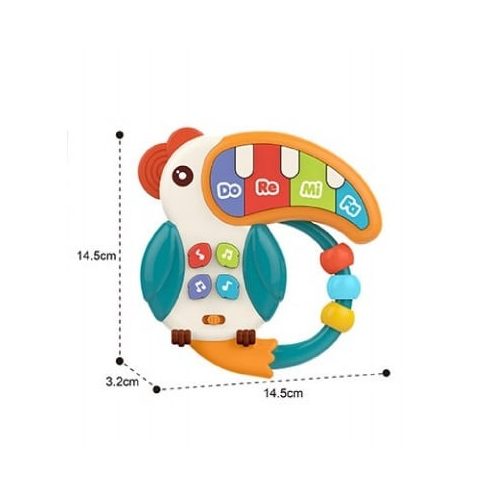 Moni zenélő bébijáték - tukán