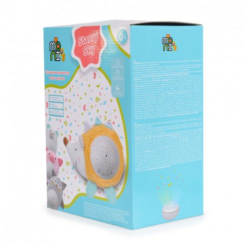 Moni Toys Lamp projektoros zenélő plüss játék - Süni 