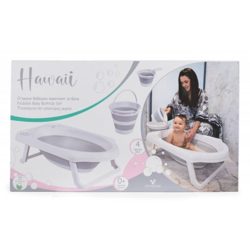 Cangaroo Hawaii összecsukható kád szett - szürke 