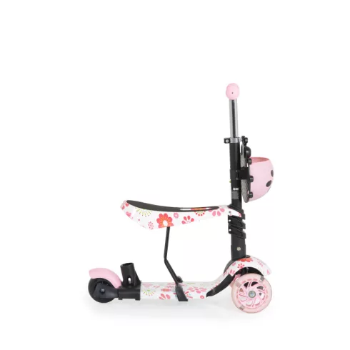 Moni Lollipop roller üléssel katicás rózsaszín 