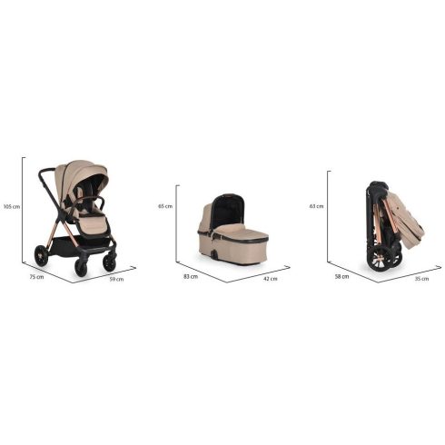 Cangaroo Empire 3in1 babakocsi szett - Bézs 
