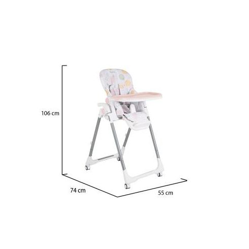 Moni Bueno multifunkciós etetőszék - pink