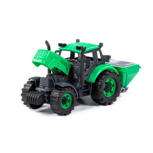 Polesie Toys Progress traktor vetőgép - zöld