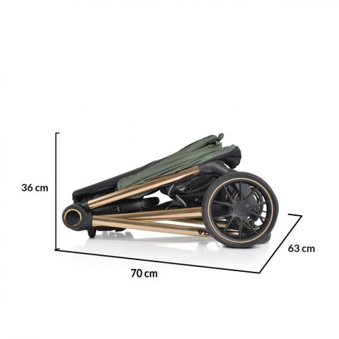 Cangaroo Hydra 3in1 babakocsi i-size hordozóval - Zöld