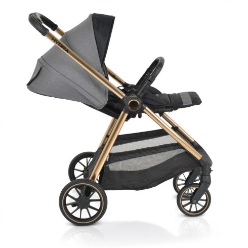 Cangaroo Hydra 3in1 babakocsi i-size hordozóval - Szürke