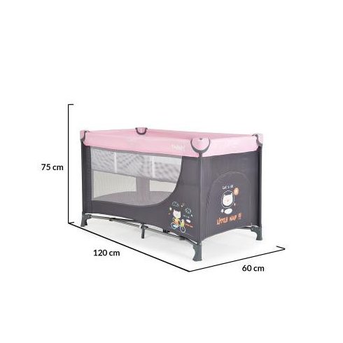 Moni Tommy 2 szintes utazóágy - rózsaszín