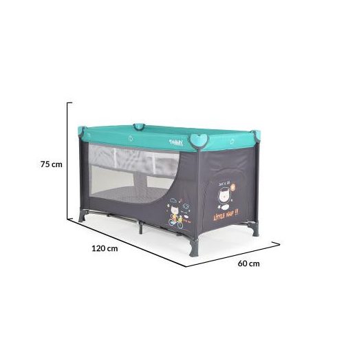 Moni Tommy 2 szintes utazóágy - türkiz 