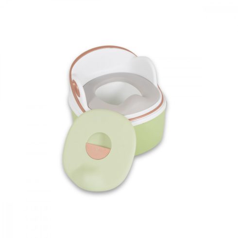 Cangaroo Rum Baba 3in1 bili átalakítható WC szűkítő + fellépő , szilikon ülés - zöld