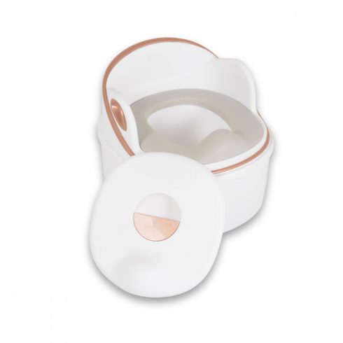 Cangaroo Rum Baba 3in1 bili átalakítható WC szűkítő + fellépő , szilikon ülés - fehér 