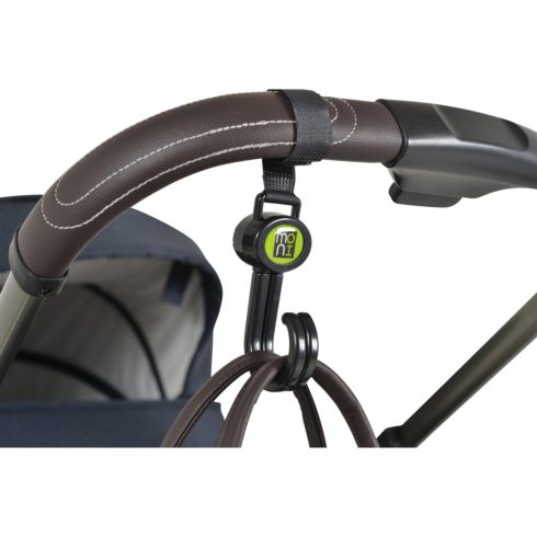 Moni Hooks univerzális táskaakasztó babakocsira 2 db - fekete