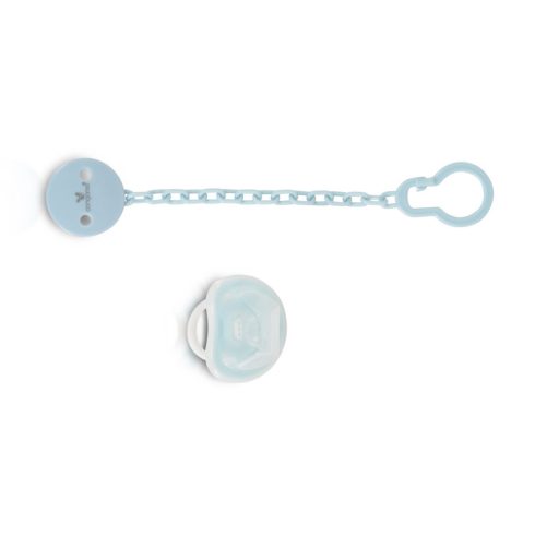 Cangaroo Star szilikon játszócumi cumi + cumitartó lánc 0+ hó kék