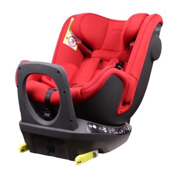   Avova Swan-Fix 0-25 kg ISOFIX biztonsági autósülés 360° fokban forgatható  - Maple Red 