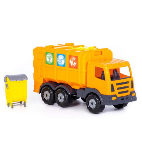 Polesie Toys kukásautó kukával - sárga 