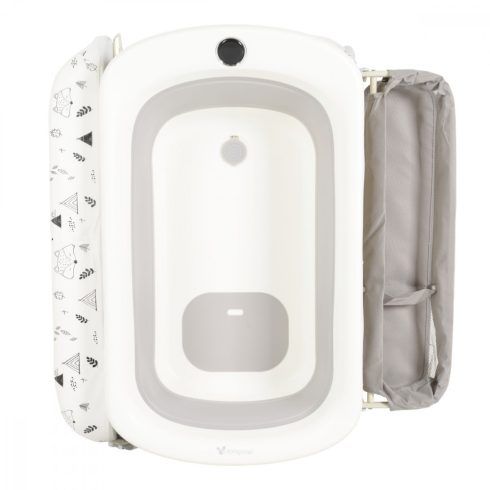 Cangaroo Garda 2 in 1 pelenkázó állvány Összecsukható káddal, digitális hőmérővel