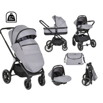   Cangaroo Christiano 3:1 multifunkciós babakocsi 22kg-ig - Szürke