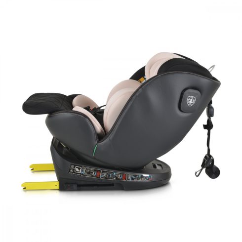 Cangaroo CASTOR i-Size Isofix gyermekülés (40-150 cm) - Púder 