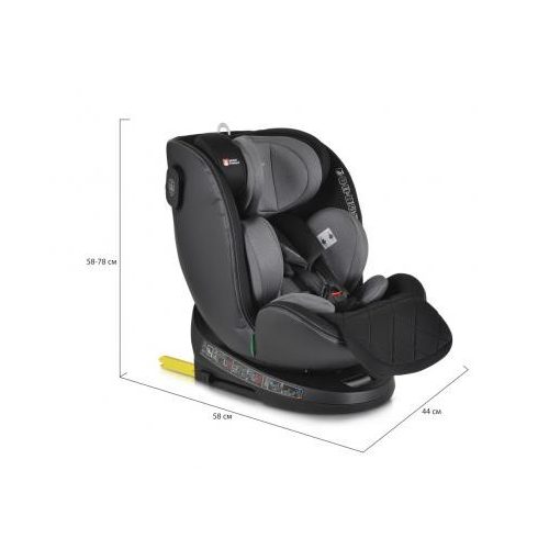 Cangaroo CASTOR i-Size Isofix gyermekülés (40-150 cm) - Szürke 
